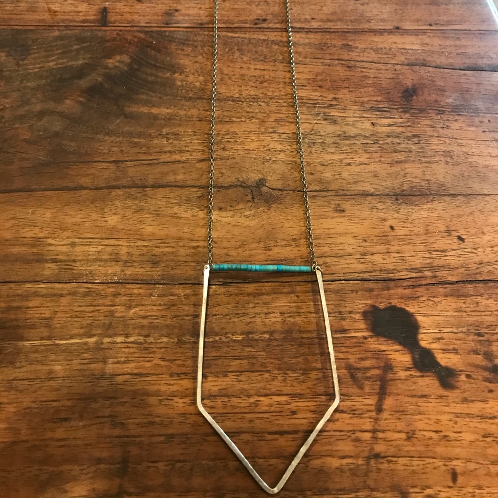 Turquoise long necklace